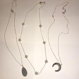 3 pendant necklaces